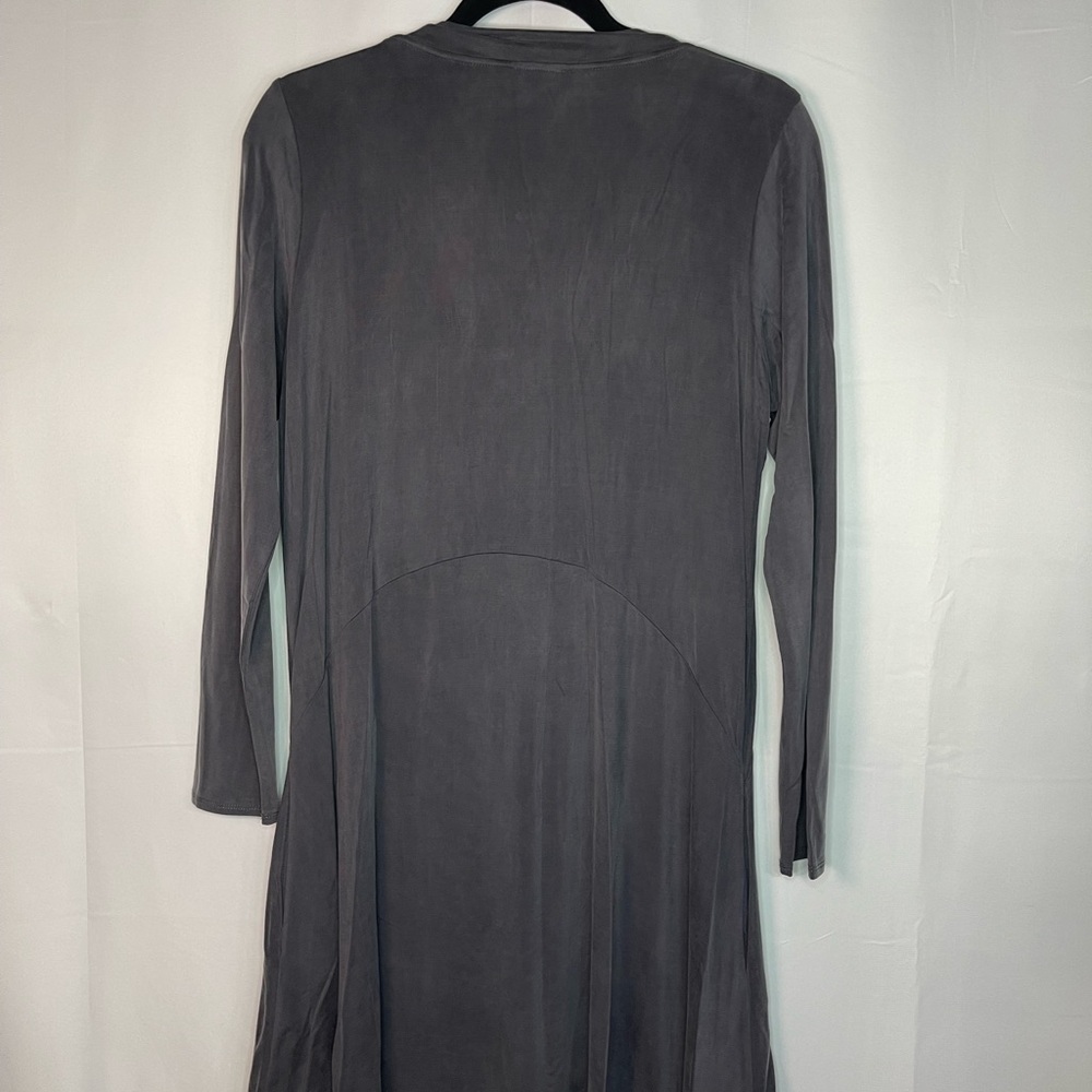 Anthropologie Dolan Charcoal Long Sleeve Dress - Picture 6 of 7